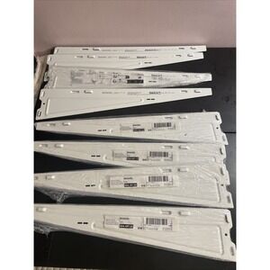 LOT OF 8 - Ikea BOAXEL Bracket white 15 ¾" 604.487.33